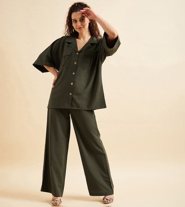 بانيت Panit - زيتي  Co-Ord Set