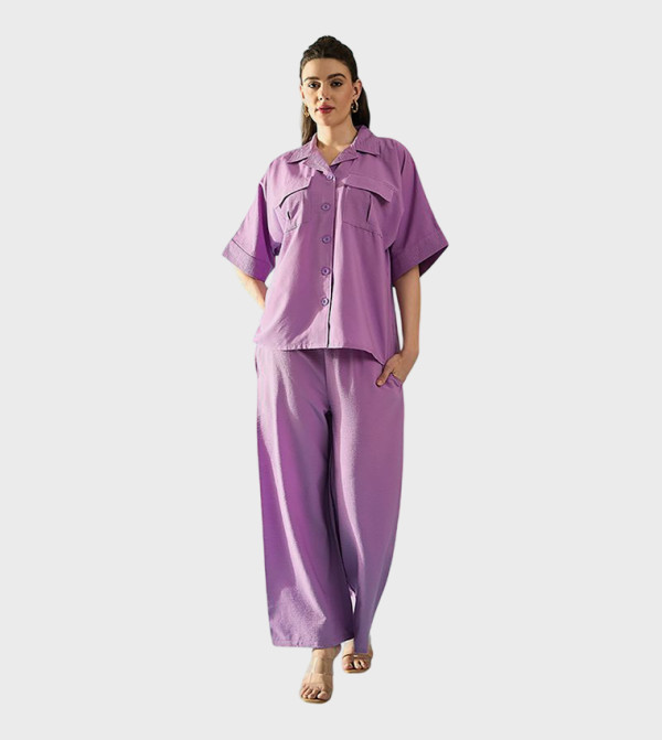 بانيت Panit - بنفسجي  Co-Ord Set