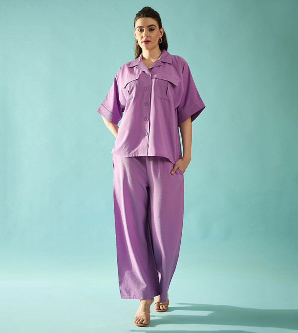 بانيت Panit - بنفسجي  Co-Ord Set