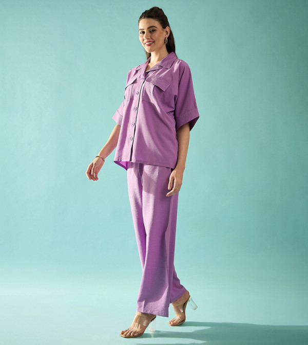 بانيت Panit - بنفسجي  Co-Ord Set