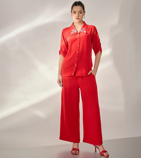 بانيت Panit - أحمر Co-Ord Set