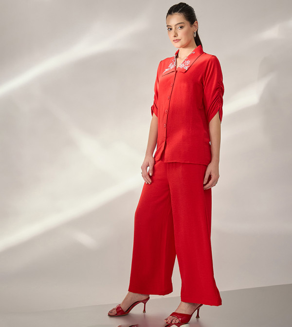 بانيت Panit - أحمر Co-Ord Set