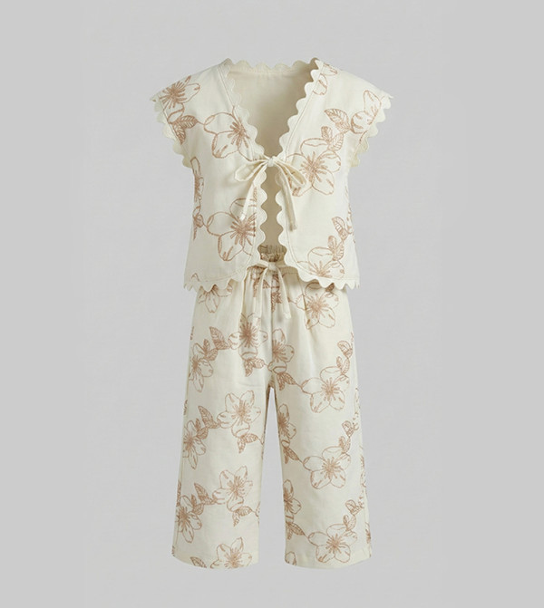 BABIES & MORE cool-kid-uniforms-k - Cream Tops & Pants