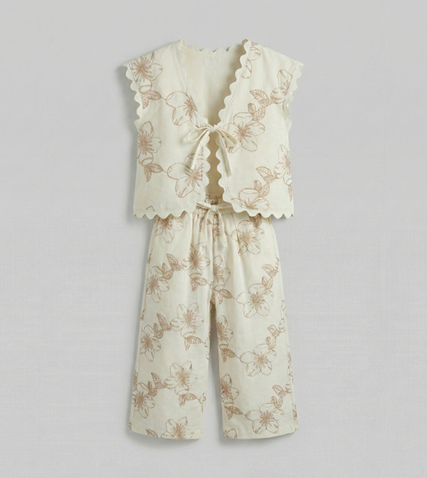 BABIES & MORE cool-kid-uniforms-k - Cream Tops & Pants