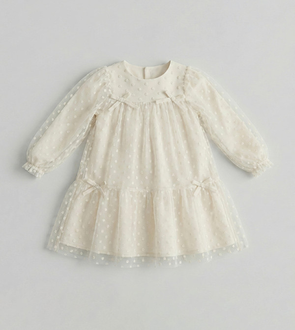 BABIES & MORE Dresses - Beige Frocks
