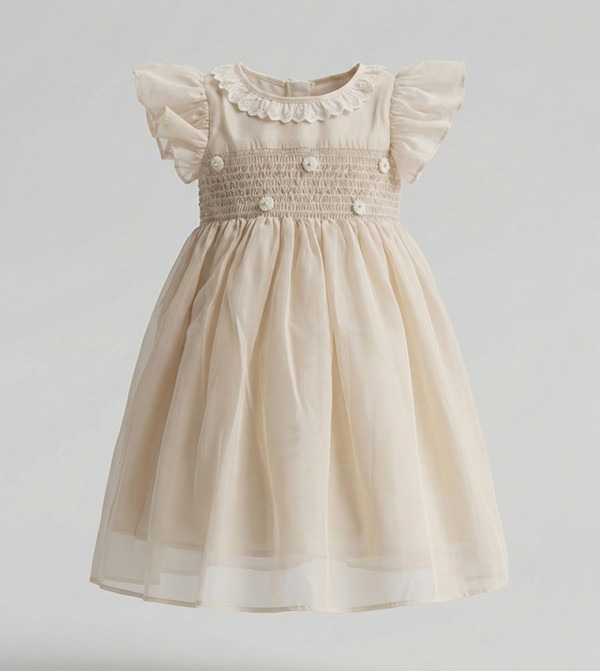 BABIES & MORE  Frocks - Beige Frocks