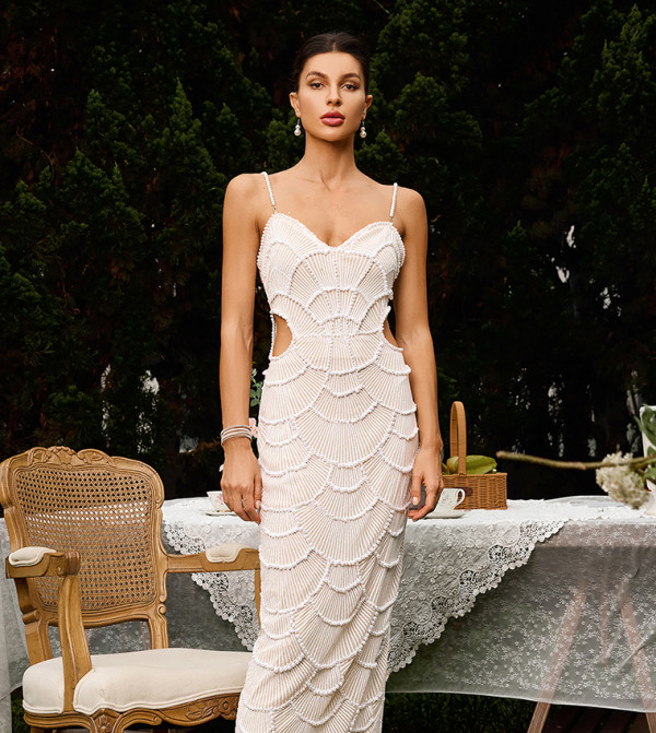 Bella Barnett  - Beige Midi Dresses