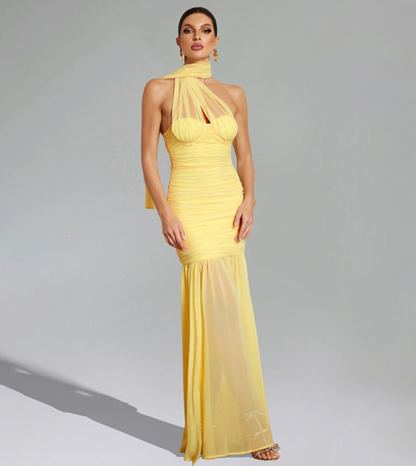 Bella Barnett  warm-hues-w - Yellow Maxi Dresses