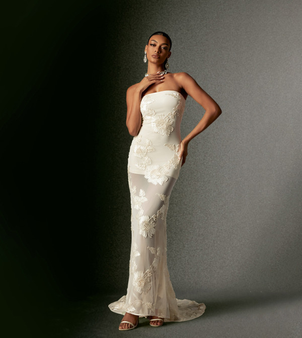 Bella Barnett  - White Maxi Dresses