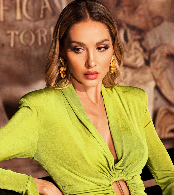 بيلا بارنيت  devil-wears-prada-emily - أخضر Maxi Dresses