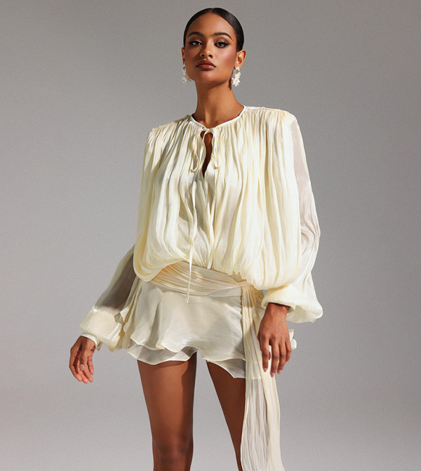 Bella Barnett  Dresses - Beige Mini Dresses