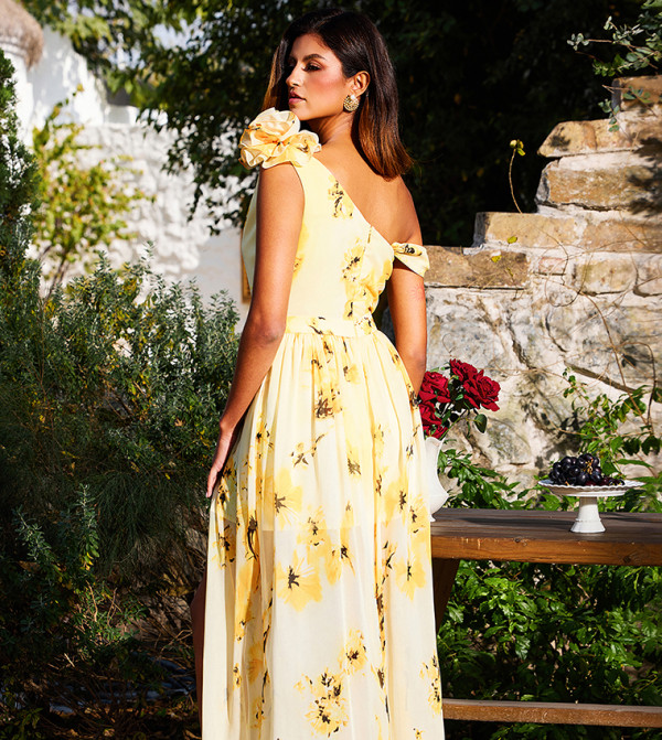 بيلا بارنيت  devil-wears-prada-emily - أصفر Maxi Dresses