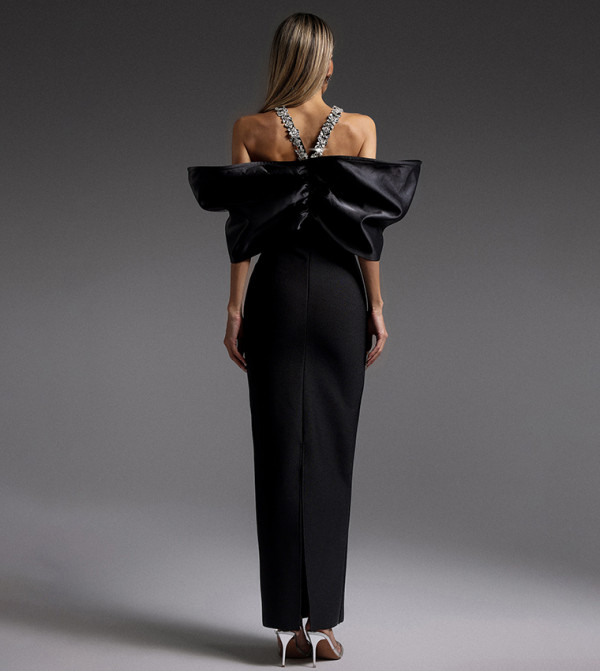 بيلا بارنيت  devil-wears-prada-emily - أسود Maxi Dresses