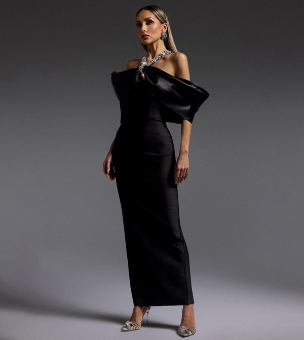 بيلا بارنيت  devil-wears-prada-emily - أسود Maxi Dresses