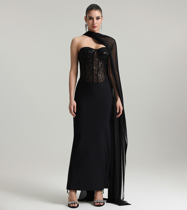 Bella Barnett  - Black Maxi Dresses