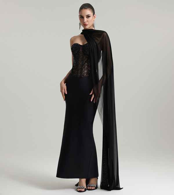 Bella Barnett  - Black Maxi Dresses