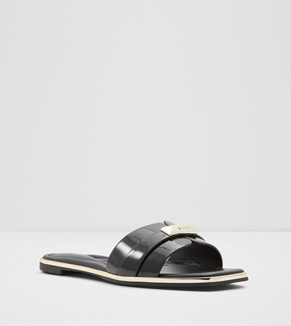 Aldo aldo-pillow-walk - Black Flat Sandals