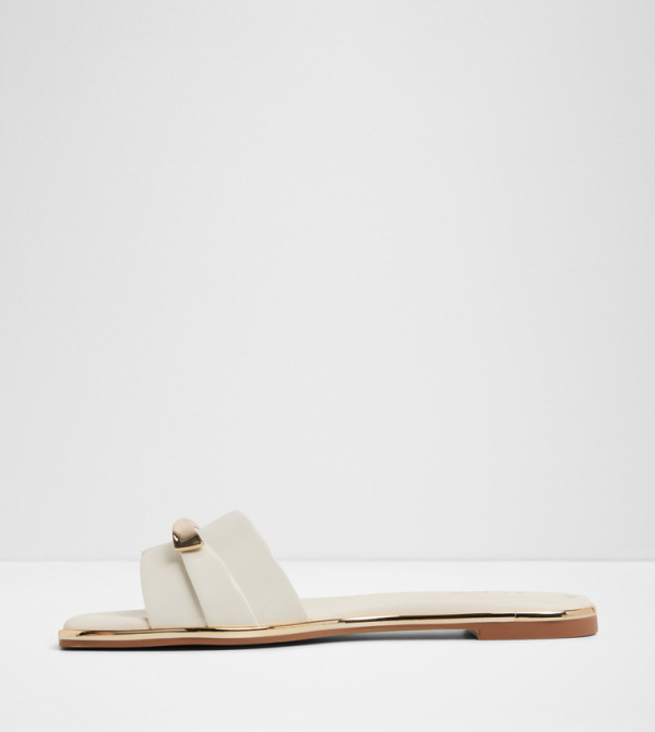 Aldo Aldo - Off White Flat Sandals