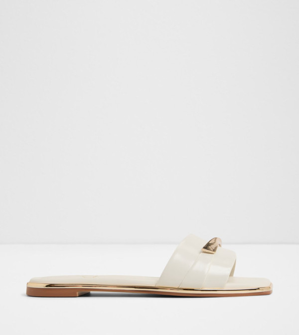 Aldo Aldo - Off White Flat Sandals