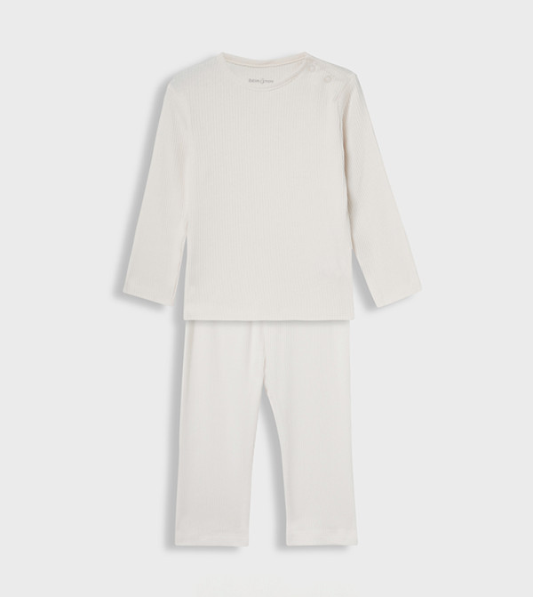 BABIES & MORE Nightwear - Off White Top & Pyjama Sets