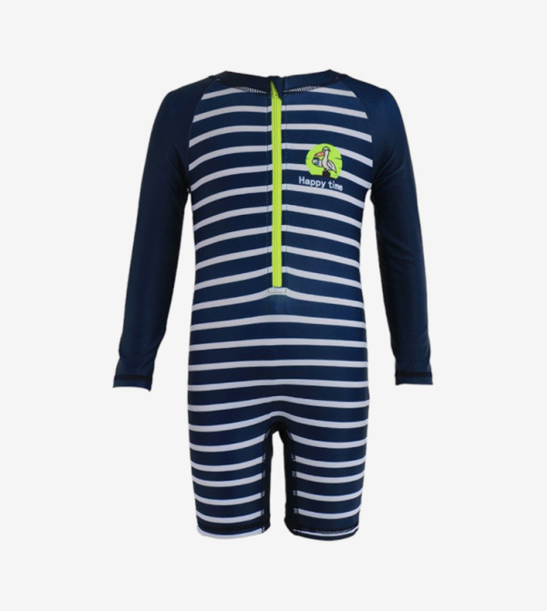 Ddaniela  Swim Wear - Navy Legged Swimsuit