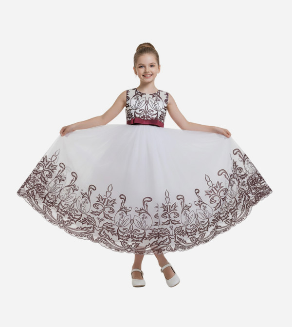 Ddaniela Dresses - Maroon Party Dress