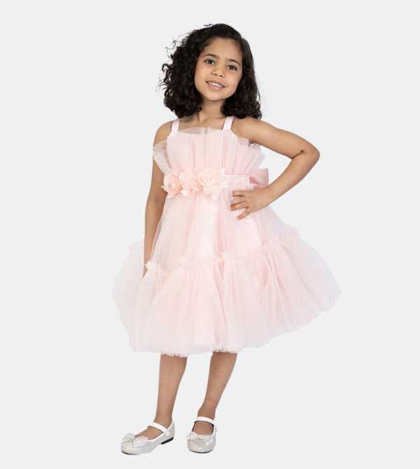 Ddaniela  kids ramadan dresses - Pink Party Dress