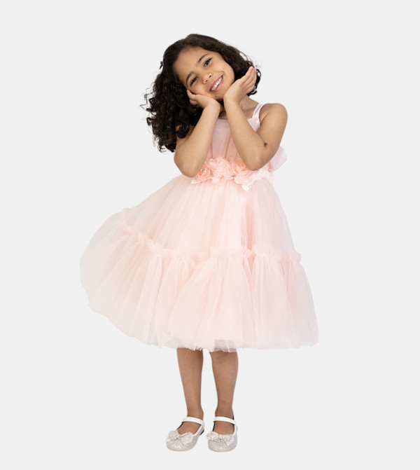 Ddaniela  kids ramadan dresses - Pink Party Dress