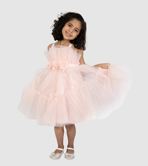 Ddaniela  kids ramadan dresses - Pink Party Dress