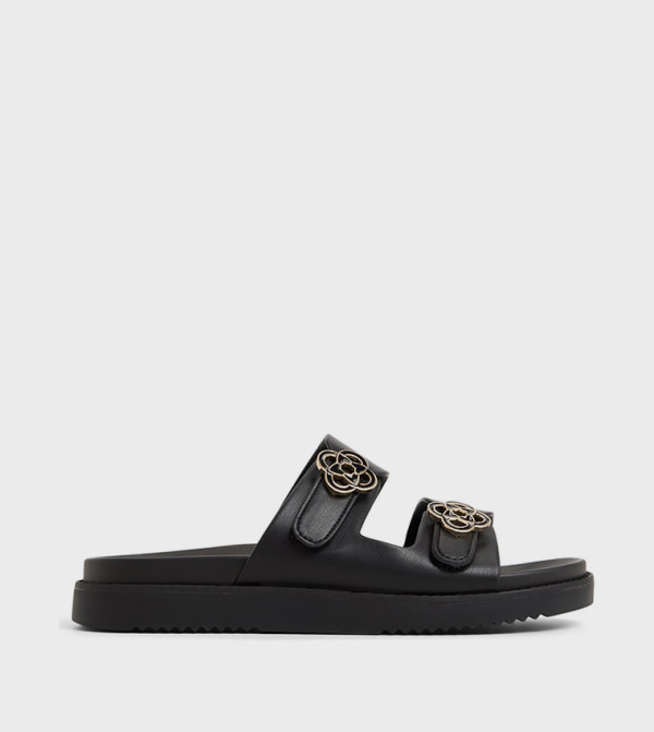 ألدو ألدو - أسود Flat Sandals