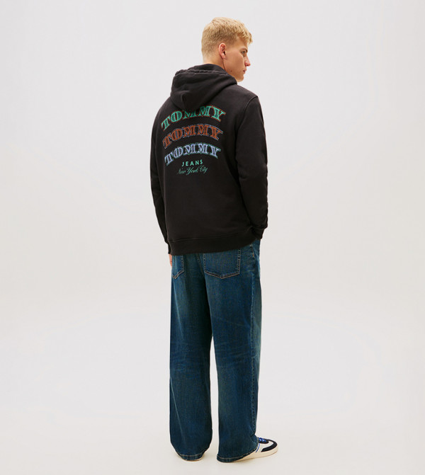 Tommy Jeans Clothing - Black Hoodies