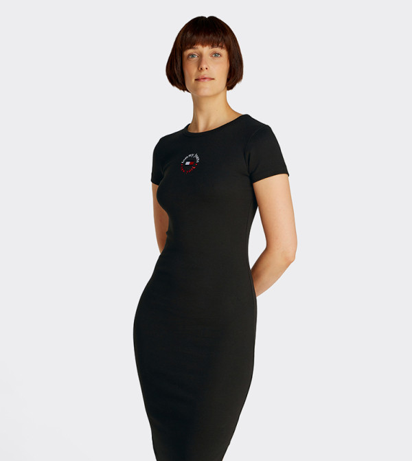 Tommy Jeans Casual Dresses - Black Midi Dresses