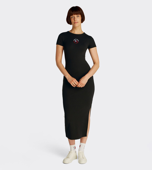 Tommy Jeans Casual Dresses - Black Midi Dresses