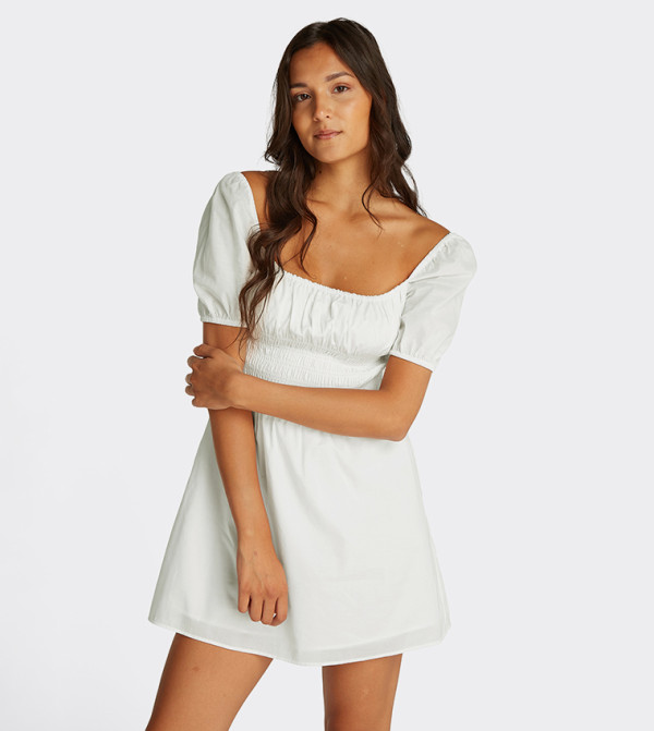 تومي جينز تومي جينز - أبيض  Mini Dresses