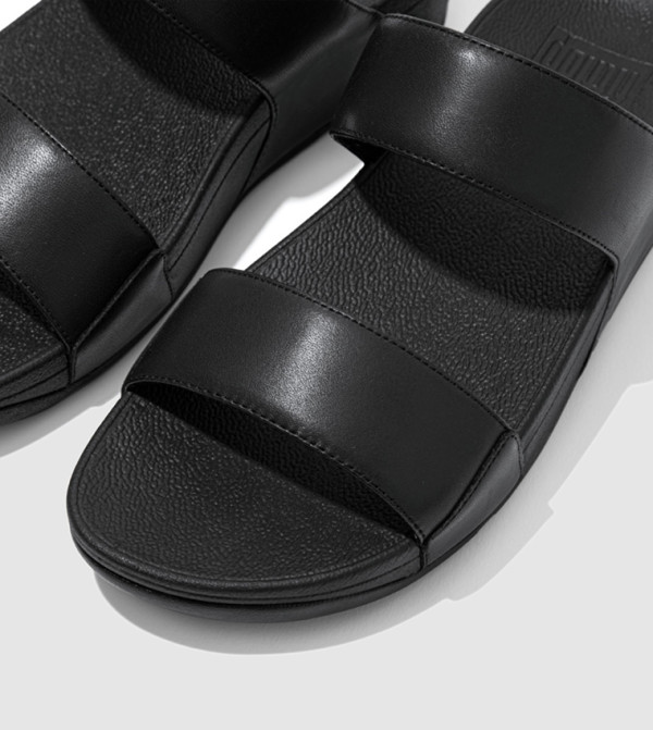 فت فلوب  صندل - أسود Wedge Sandals