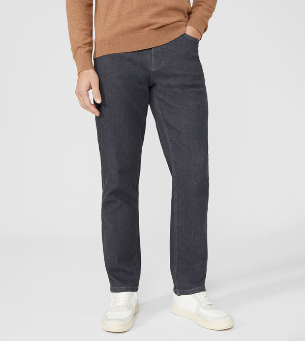 ماين - اوتليت  - رمادي Straight Jeans