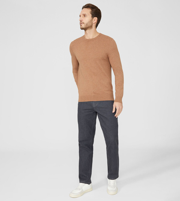 ماين - اوتليت  - رمادي Straight Jeans