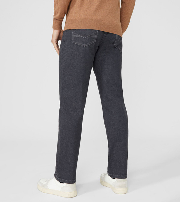 ماين - اوتليت  - رمادي Straight Jeans