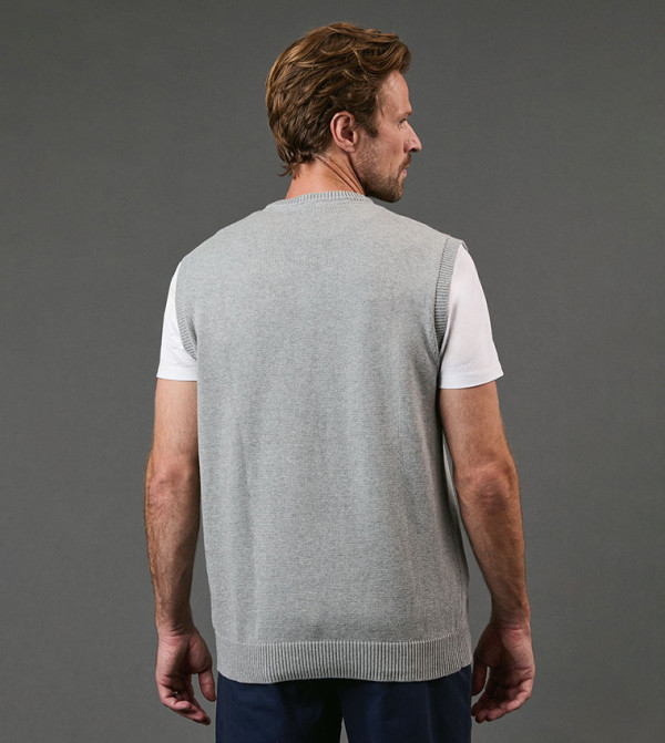 Maine  V-neck Sweaters - Grey V-neck Sweaters