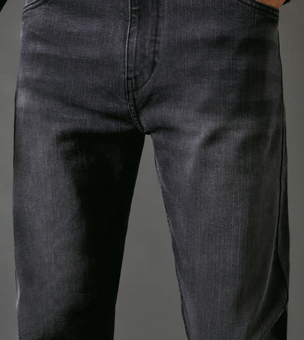 Maine Maine - Black Straight Jeans