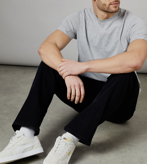 Maine Maine - Black Straight Jeans