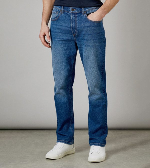 Maine Maine - Blue Straight Jeans