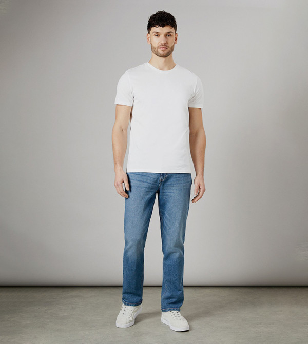 Maine Maine - Blue Straight Jeans