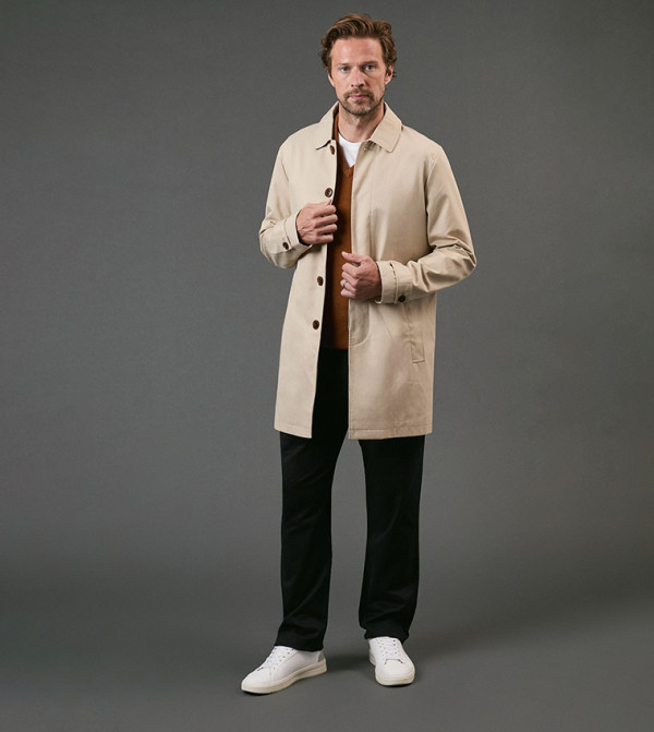 Maine  Overcoats - Beige Overcoats