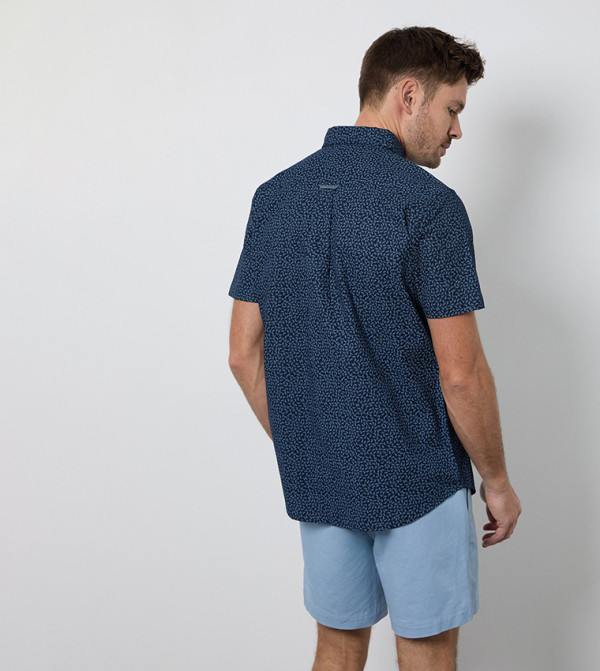 Maine Maine - Navy Short Sleeves