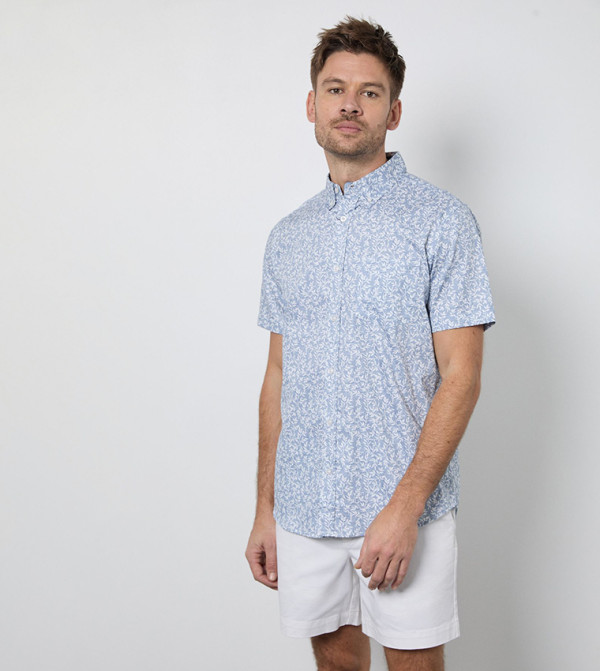 Maine Maine - Blue Short Sleeves