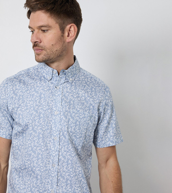 Maine Maine - Blue Short Sleeves