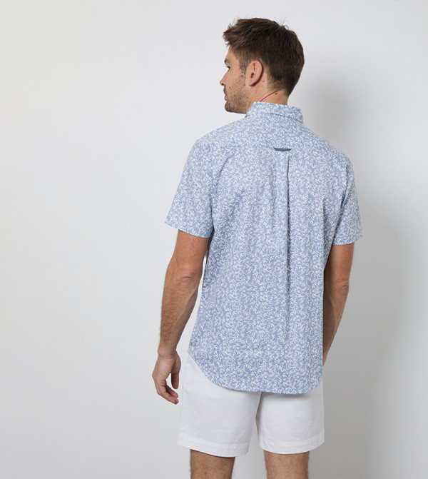 Maine Maine - Blue Short Sleeves