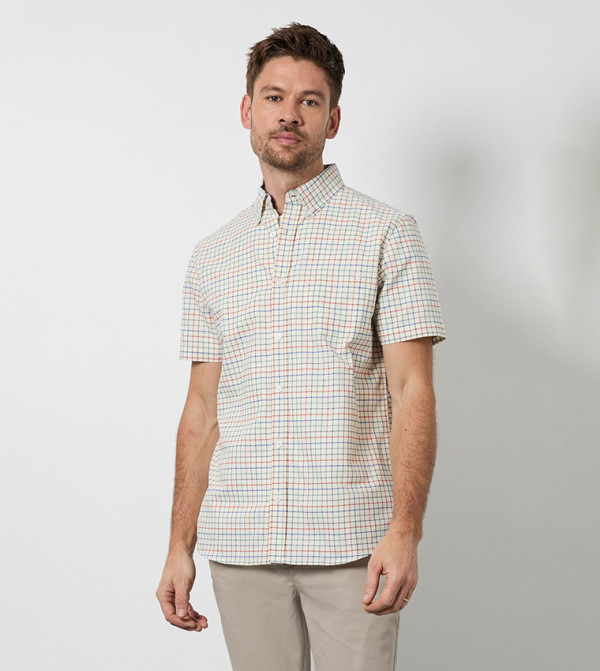 ماين ماين - أبيض Short Sleeves