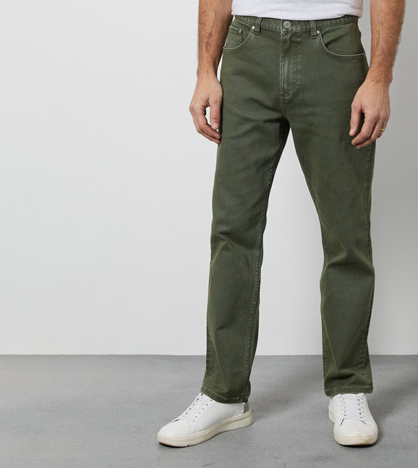 Maine Maine - Khaki Straight Jeans